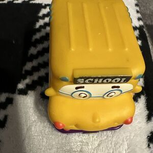 RARE My B‎ Toys Yellow Bus Gus Mini Push-pull School Bus 3.25" Baby Toddler Toy